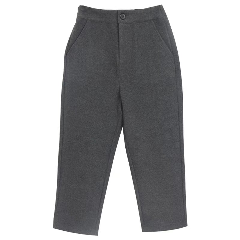 Tara Winter Woolen Cropped Pants Bottoms Claire & Clara Grey US 2