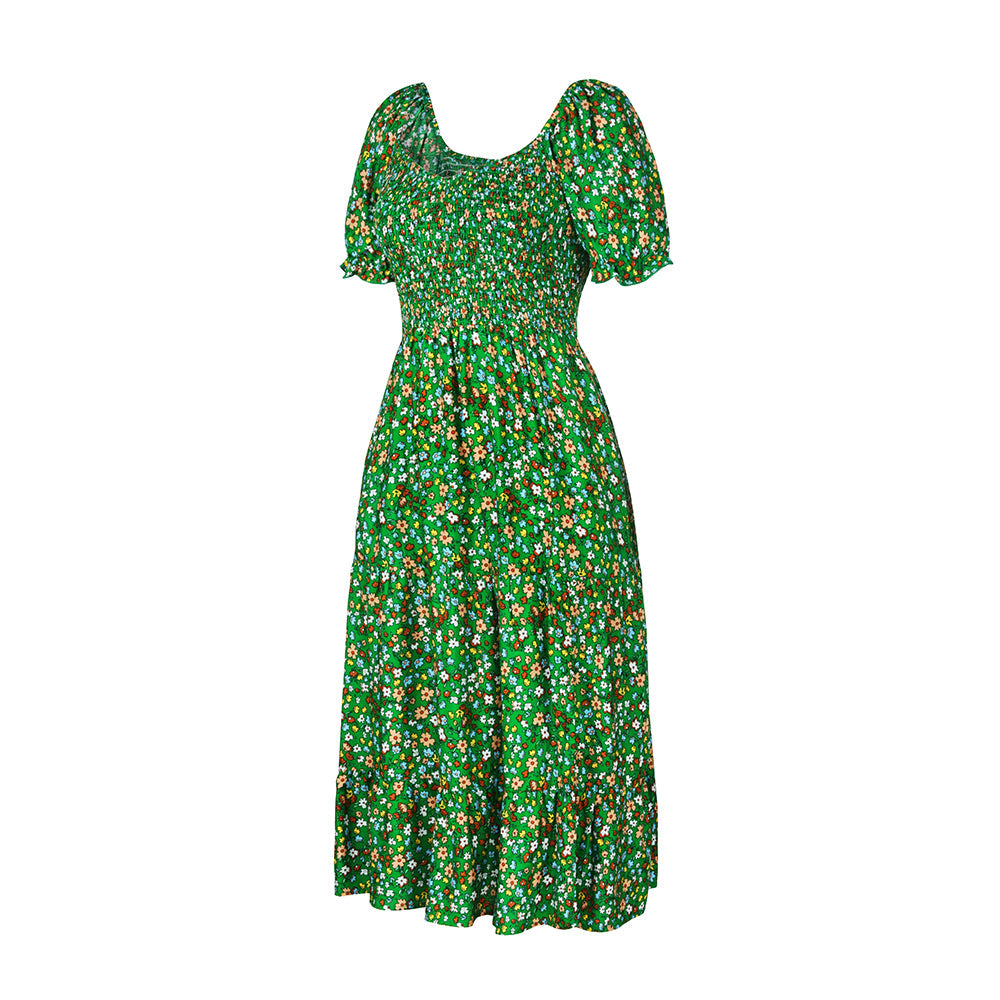 Taylor Floral Round Neck Midi Dress Dresses Claire & Clara