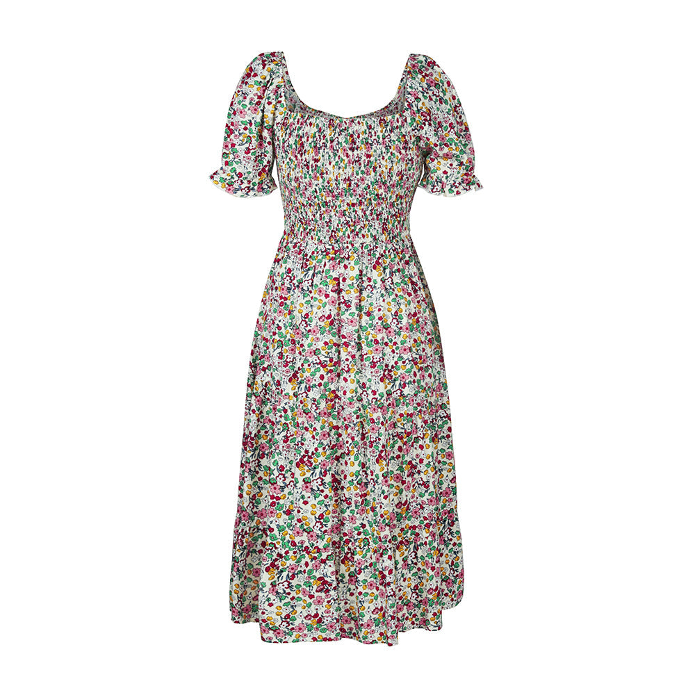 Taylor Floral Round Neck Midi Dress Dresses Claire & Clara