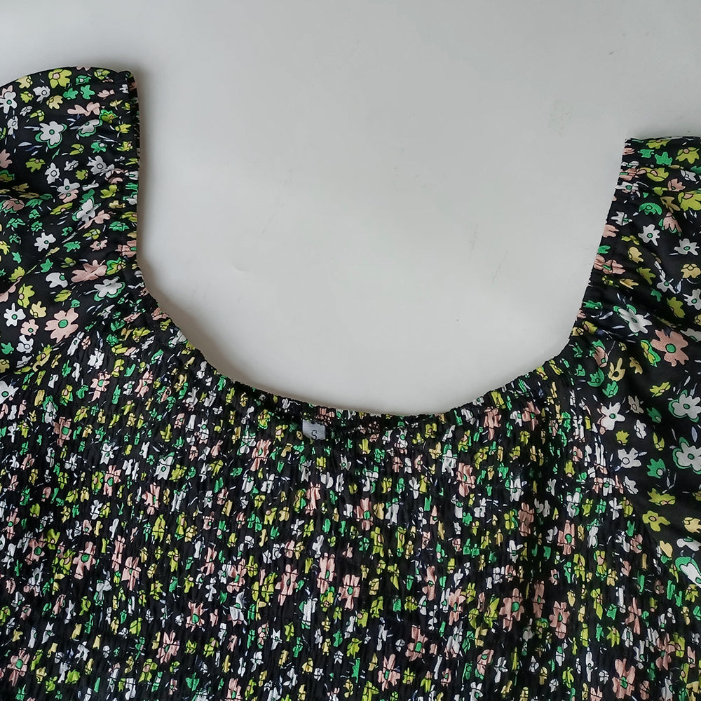 Taylor Floral Round Neck Midi Dress Dresses Claire & Clara