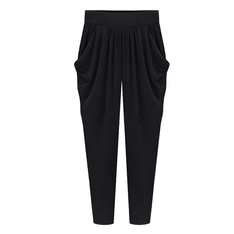 Teresa Casual Summer Harem Pants Bottoms Claire & Clara Black US 2