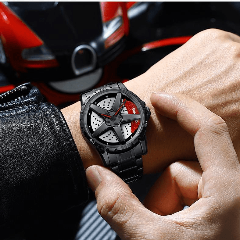 THE DUEL Spinning Wheel Hub Conceptual Watch Watches Claire & Clara