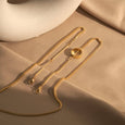 The Ring Sunglass Chain Chains > glasses chain > gold chain > sunglass chain > chain ring > gold chain ring Claire & Clara