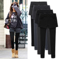 Thicken Fleece Fake Two-Piece Slimming Leggings Bottoms Claire & Clara