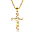 Tree of Life Cross Necklace Necklace Claire & Clara Gold