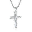 Tree of Life Cross Necklace Necklace Claire & Clara Steel