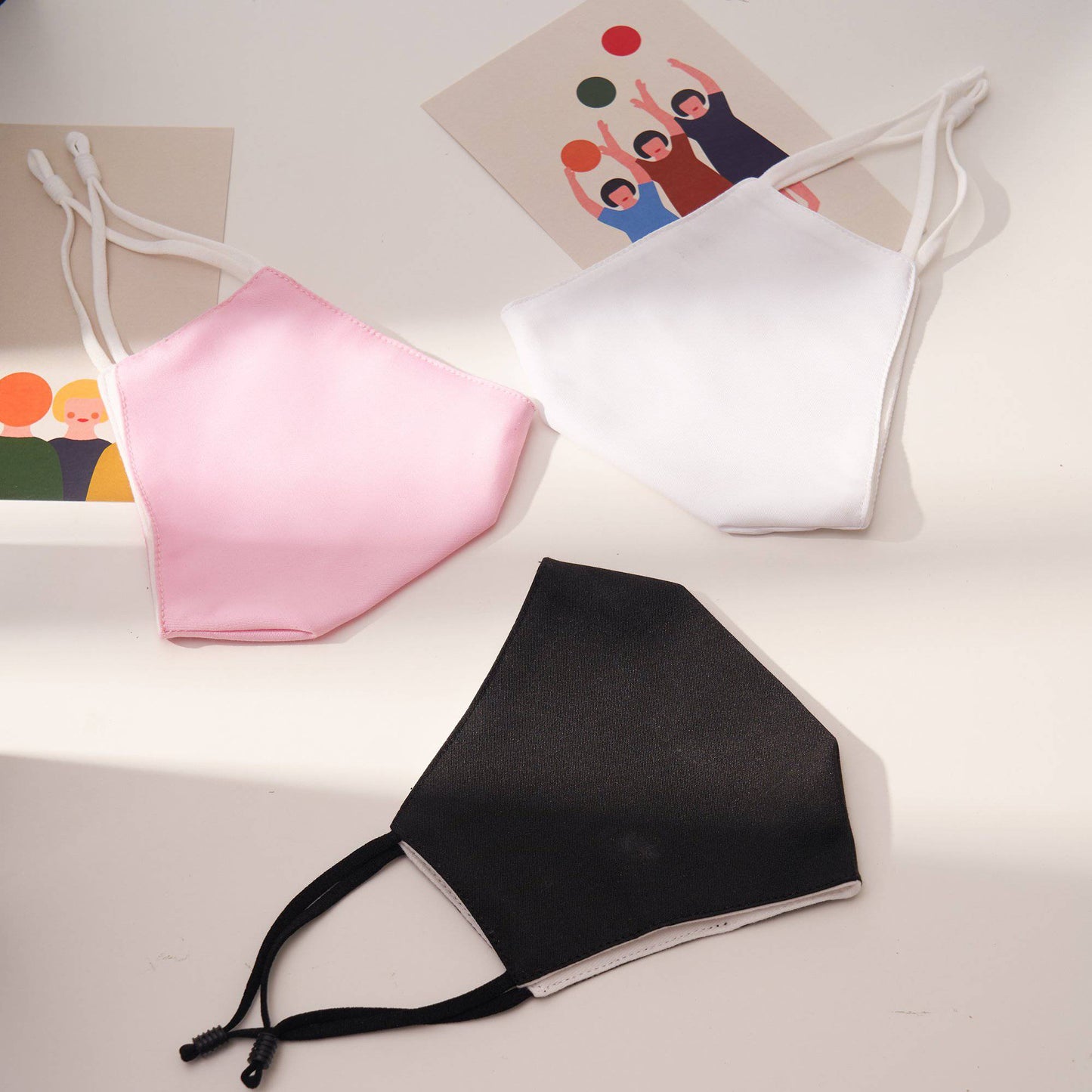 Triple-Layer Cotton Cloth Face Mask Face Covering > facemask > washable facemask > cloth facemask > cotton facemask Claire & Clara