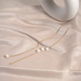 Triple Pearls Sunglass Chain Chains > glasses chain > gold chain > sunglass chain > pearl > pearl jewellery Claire & Clara