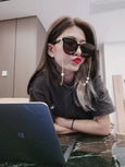 Triple Pearls Sunglass Chain Chains > glasses chain > gold chain > sunglass chain > pearl > pearl jewellery Claire & Clara