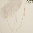 Twin Pearls Sunglass Chain Chains > glasses chain > gold chain > sunglass chain > pearl > pearl jewelry Claire & Clara