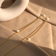 Twin Pearls Sunglass Chain Chains > glasses chain > gold chain > sunglass chain > pearl > pearl jewelry Claire & Clara