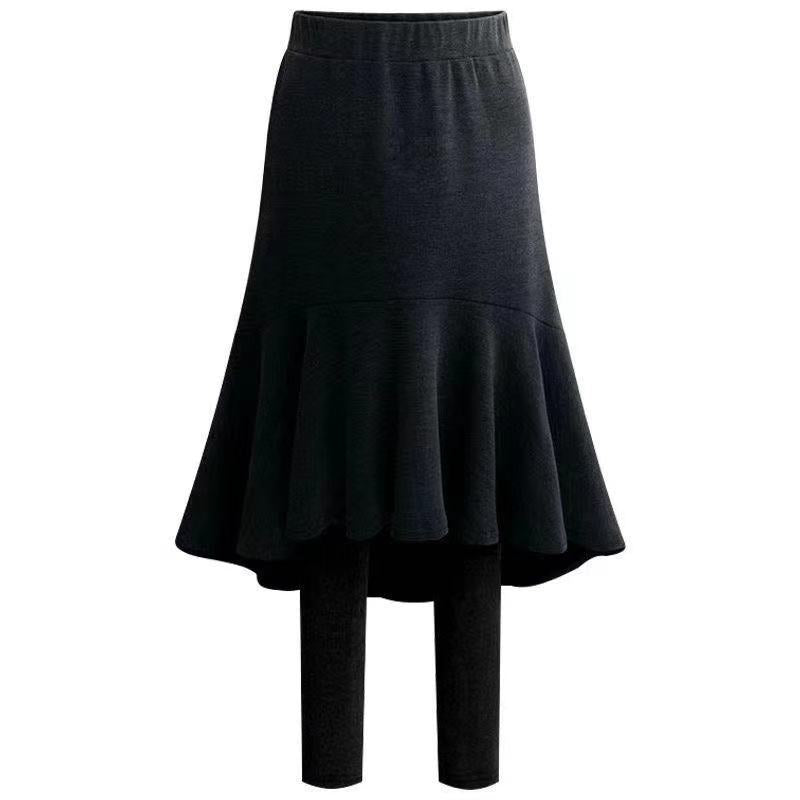 Ultrawarm Trendsetter Fishskirt Short Plust Skirt Leggings Bottoms Claire & Clara Black M