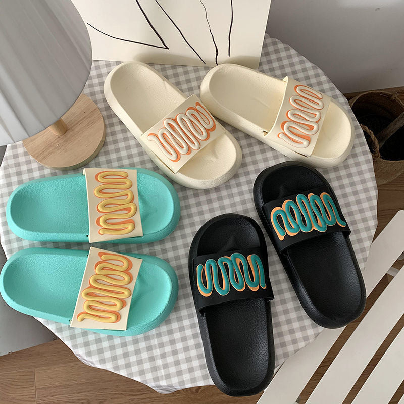 Upgrade Non-Slip Comfy Salad Dressing Slipper Shoes Claire & Clara