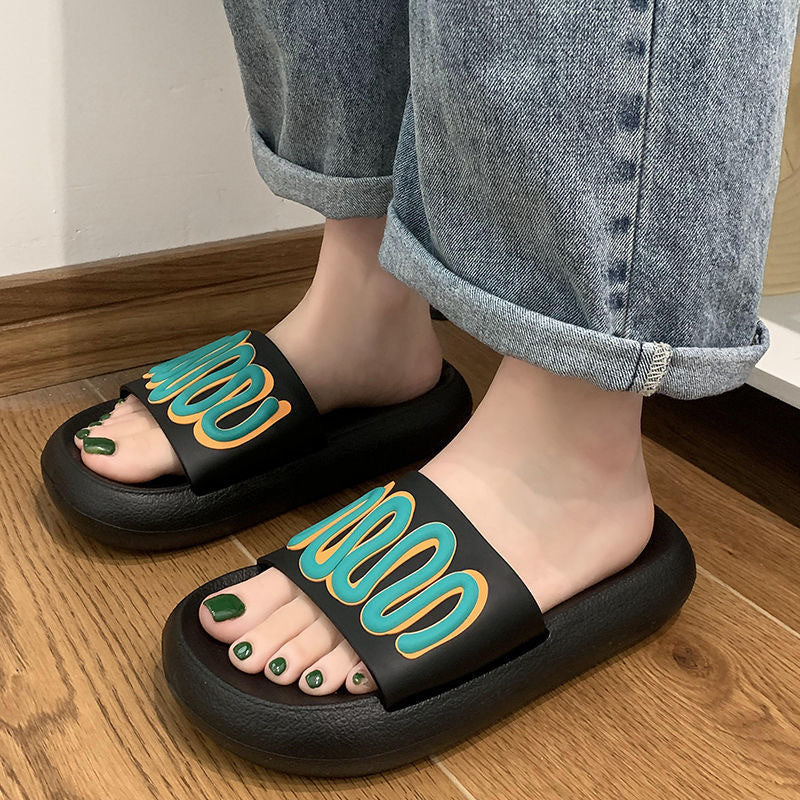 Upgrade Non-Slip Comfy Salad Dressing Slipper Shoes Claire & Clara