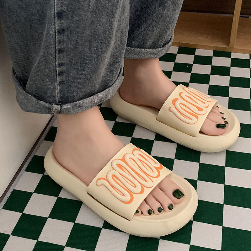 Upgrade Non-Slip Comfy Salad Dressing Slipper Shoes Claire & Clara Apricot US 5.5-6.5