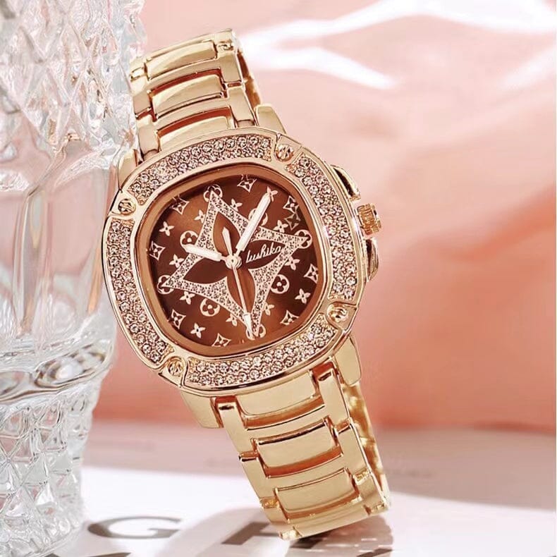 Vintage Square Sparkling Diamond Watch Bracelet Claire & Clara