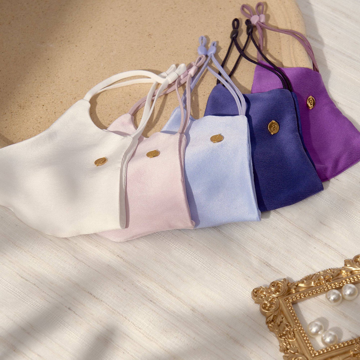 Washable Silk Face Mask Face Covering > facemask > washable facemask > silk facemask > cloth facemask > facemask with filter pocket > facemask for wedding Claire & Clara