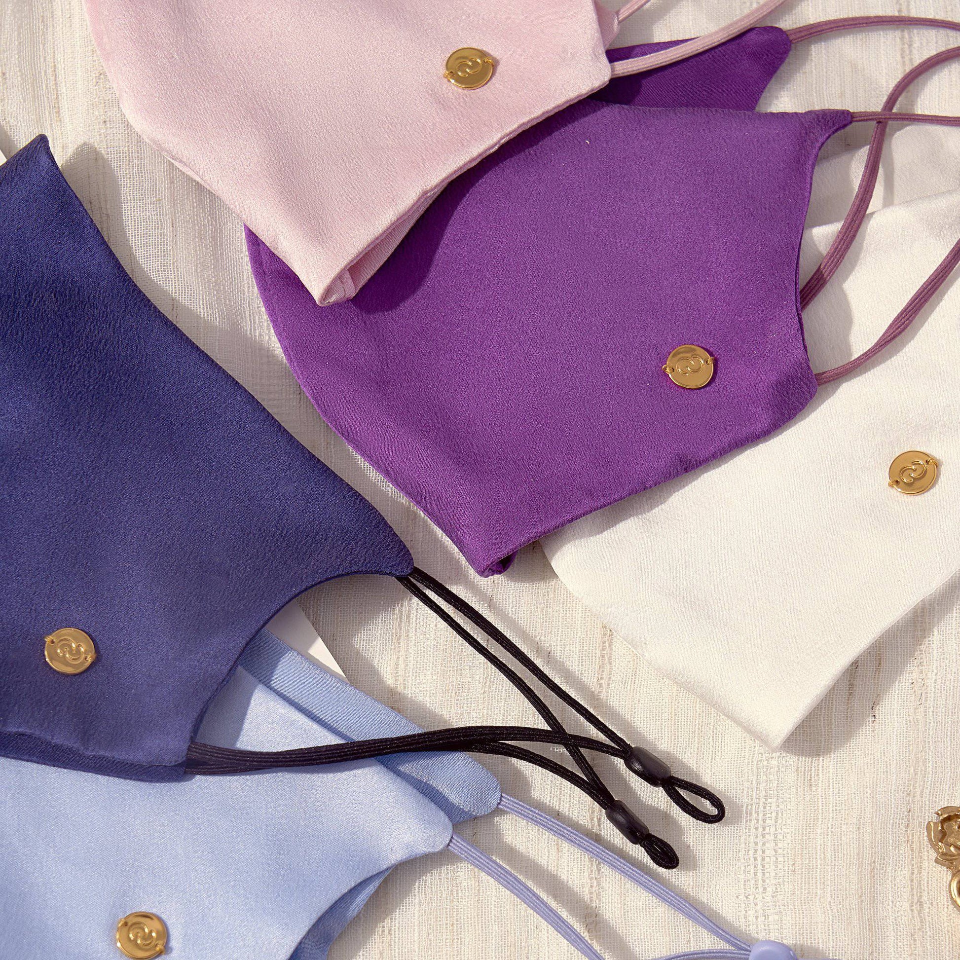 Washable Silk Face Mask Face Covering > facemask > washable facemask > silk facemask > cloth facemask > facemask with filter pocket > facemask for wedding Claire & Clara