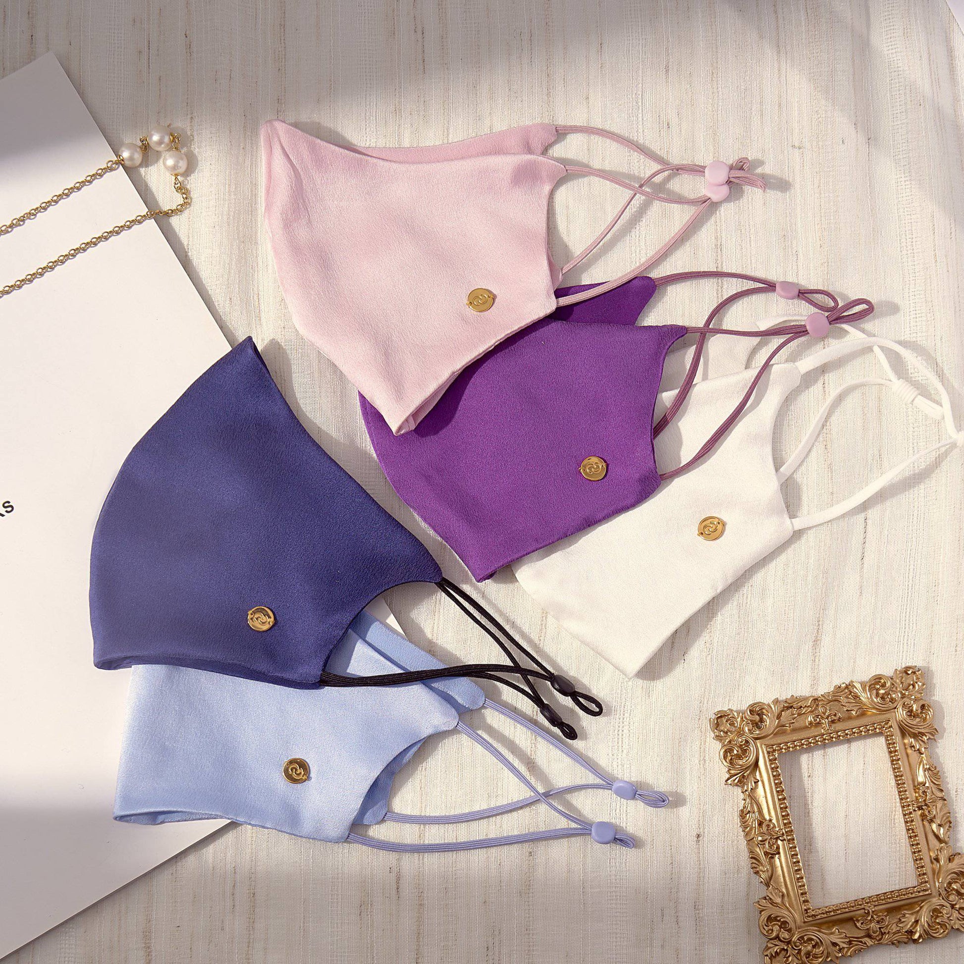 Washable Silk Face Mask Face Covering > facemask > washable facemask > silk facemask > cloth facemask > facemask with filter pocket > facemask for wedding Claire & Clara