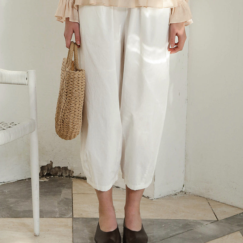 Wide Leg High-Waist Culottes Pants Claire & Clara