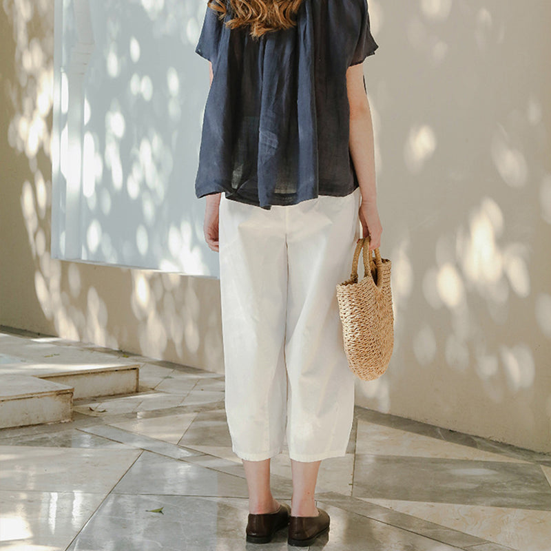 Wide Leg High-Waist Culottes Pants Claire & Clara