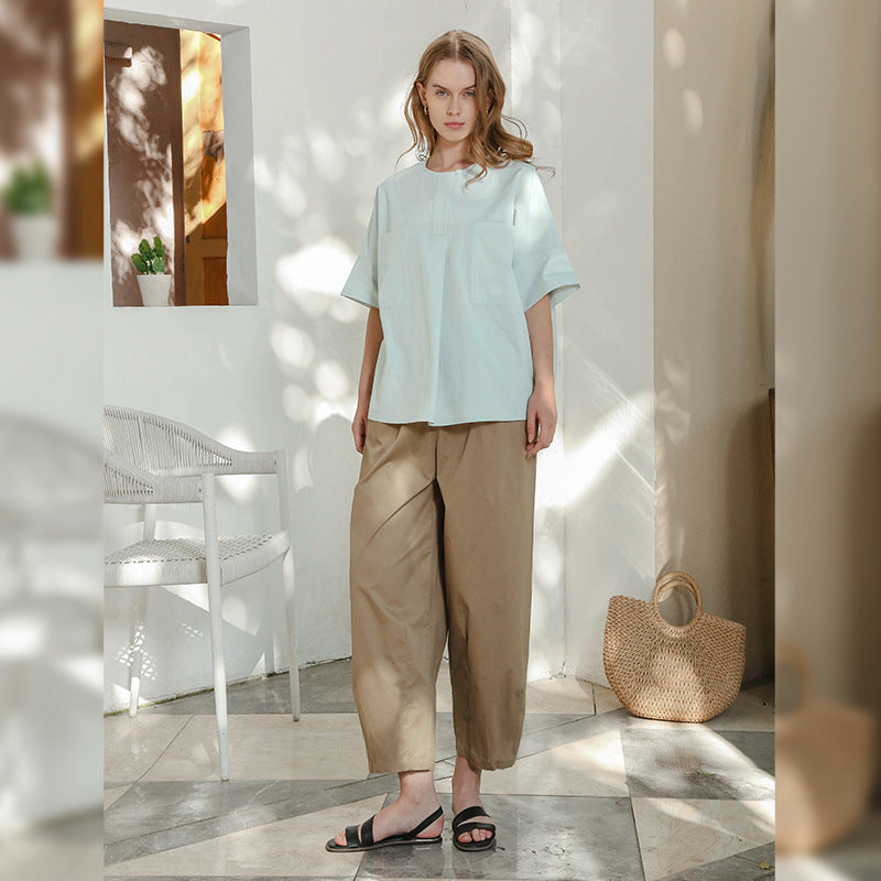 Wide Leg High-Waist Culottes Pants Claire & Clara