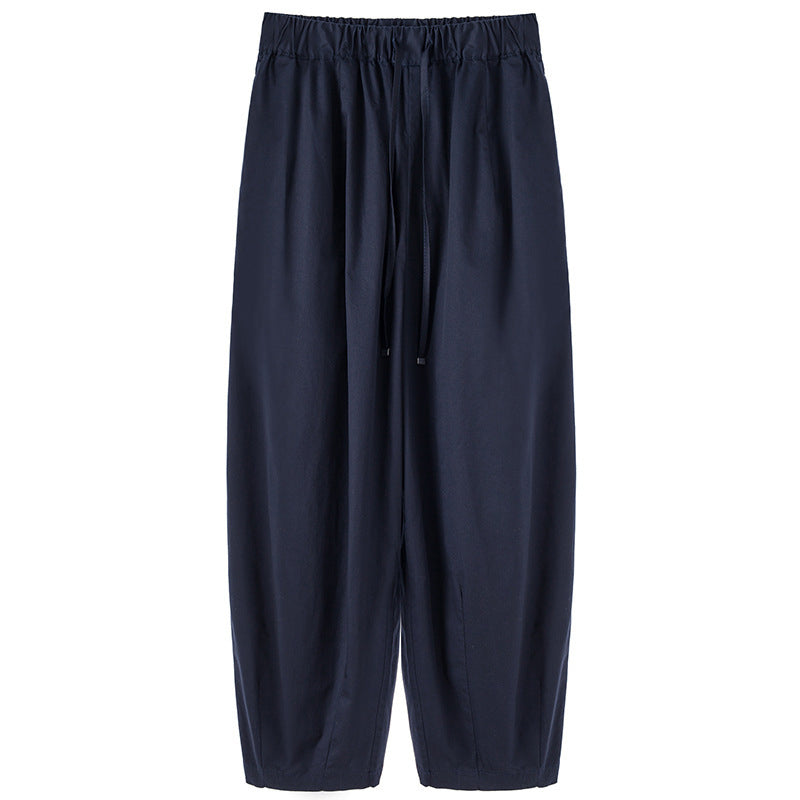 Wide Leg High-Waist Culottes Pants Claire & Clara Navy blue S