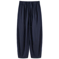 Wide Leg High-Waist Culottes Pants Claire & Clara Navy blue S
