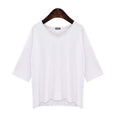 Winnie V-Neck Mid Sleeve Casual Tee Top Claire & Clara White M