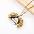 You Are My Sunshine Sunflower Necklace Necklace Claire & Clara