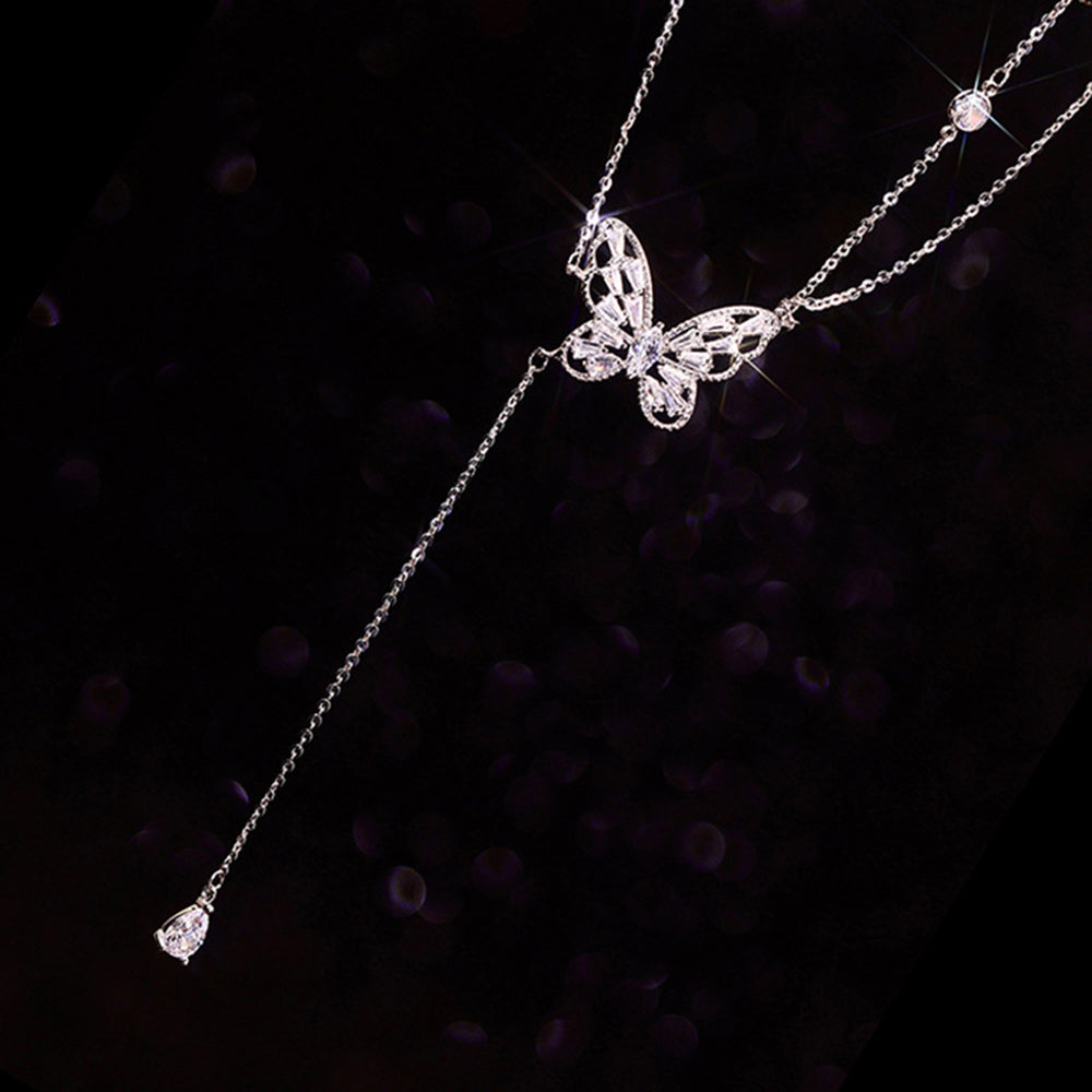 Zirconia Butterfly Necklace Necklaces Claire & Clara