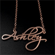1of1 Customized Name Necklace Perfect Gift Claire & Clara Rose Gold 