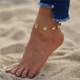 3pcs/set Gold Color Simple Beach Anklets Anklet Claire & Clara 5 