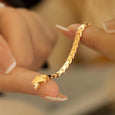 Adjustable 18K Gold-Plated Snake Ring Ring Claire & Clara 