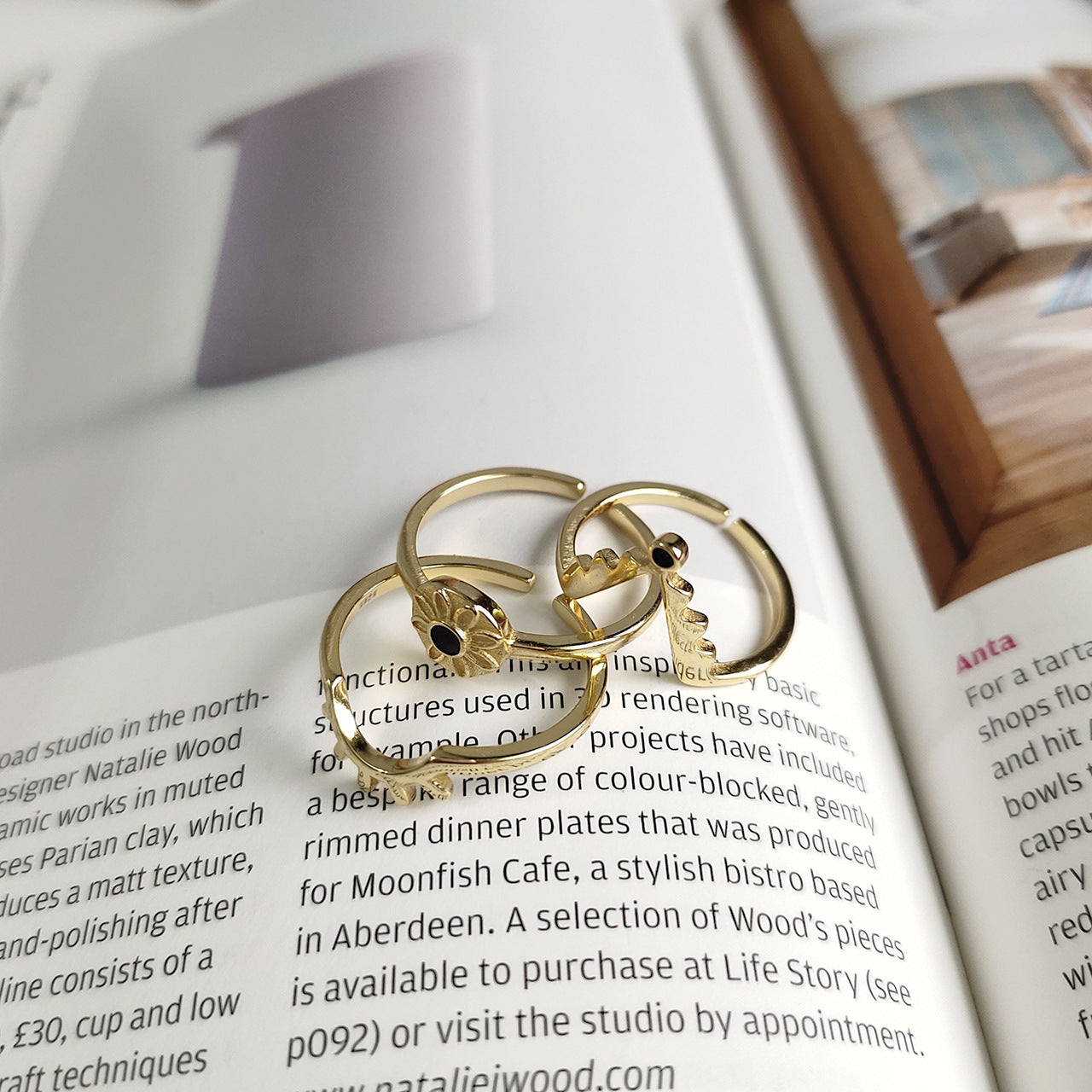 Adjustable Evil Eye 3-in-1 Combo Ring Rings Claire & Clara 