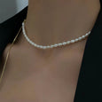 Adjustable Pearl Necklace Necklaces Claire & Clara 