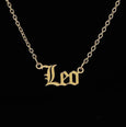 Alphabet Constellation Necklace Necklace Claire & Clara Gold Leo 