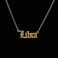 Alphabet Constellation Necklace Necklace Claire & Clara Gold Libra 
