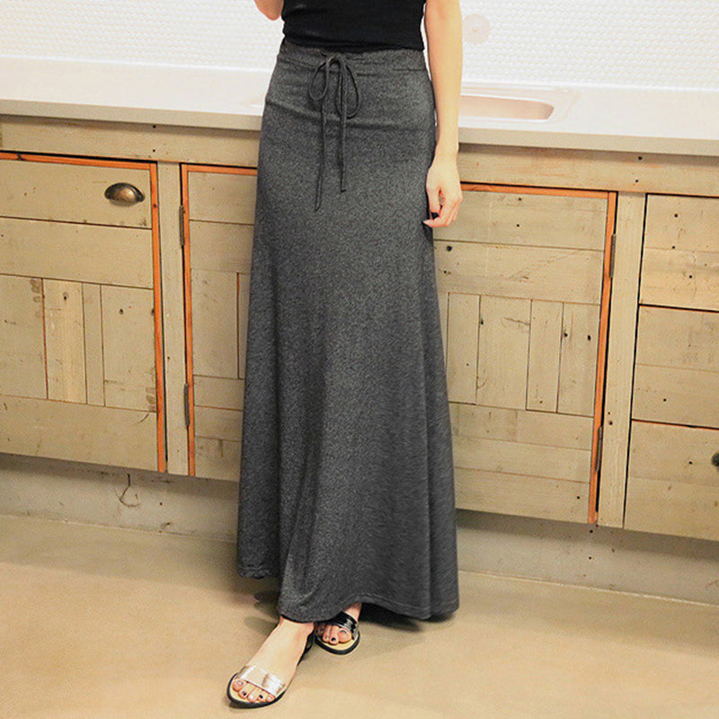 Alyssa Modal Strapped A-Line Skirt Long Skirts Claire & Clara 