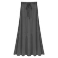 Alyssa Modal Strapped A-Line Skirt Long Skirts Claire & Clara Dark Gray M 