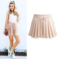 Amber Pleated High Rise Wide Shorts Bottoms Claire & Clara Beige US 2 