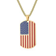 American Flag Patriot Necklace Necklaces Claire & Clara Red & Blue 