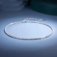 Ashley Sparkling Gypsophila Anklet Anklet Claire & Clara Silver 