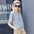 Ava Solid Color Basic Tee Top Claire & Clara 