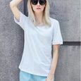Ava Solid Color Basic Tee Top Claire & Clara 