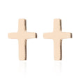 Basic Cross Stud Earrings Earrings Claire & Clara Gold 