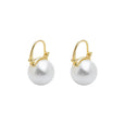 Basic Pearl Earrings Earrings Claire & Clara Gold 