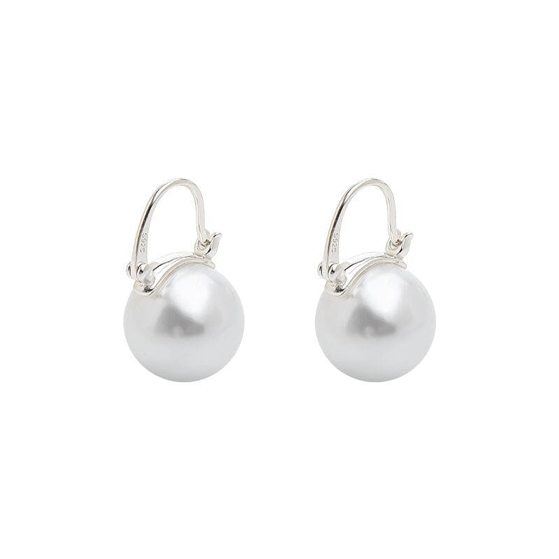 Basic Pearl Earrings Earrings Claire & Clara Silver 