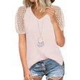 Becky Lace Sleeve Summer Top Top Claire & Clara Pink S 