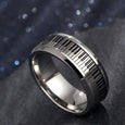 Black And White Piano Key Turnable Anti-anxiety Ring Rings Claire & Clara 7 